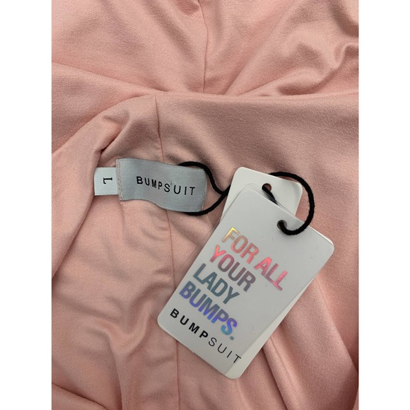 Bumpsuit The Brigitte Maternity Maxi Dress Large Pink Soft Comfy Lined. - Picture 7 of 8